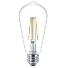 PHILIPS LED bulb.filam. ST64 7W/60W E27 2700K 806lm NonDim 15Y